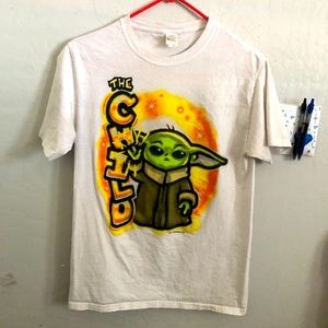 Vintage Grogu ( Baby Yoda ) White Tee